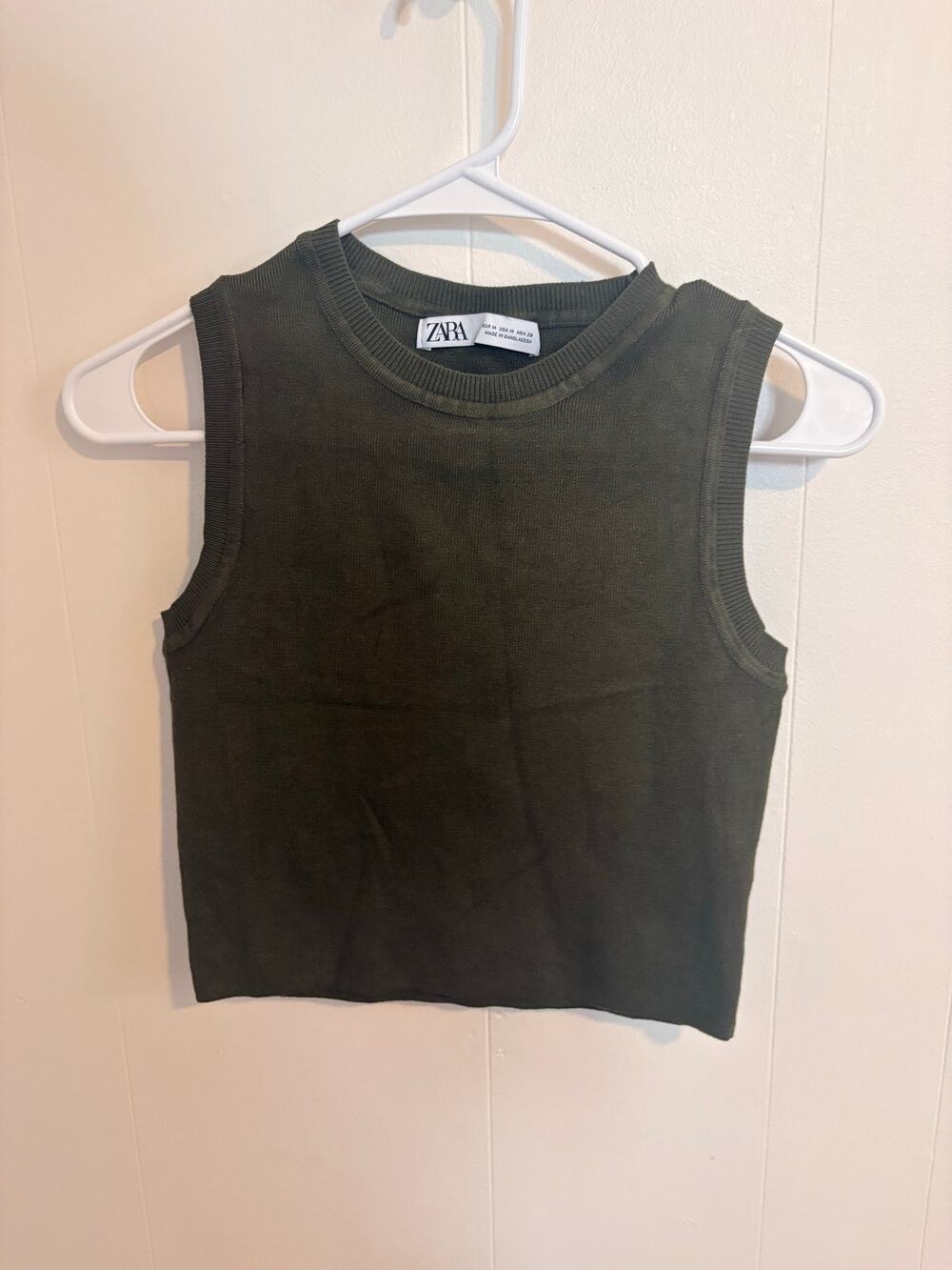 Dark green tank top